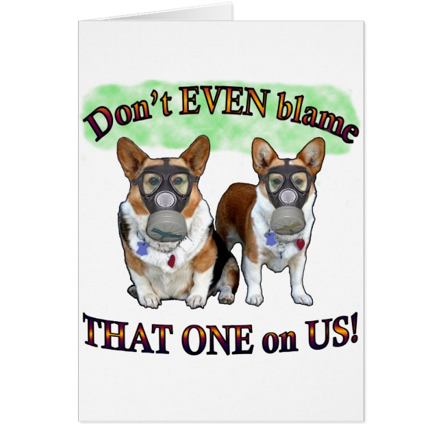 Klandra inte US Hälsningskort (Framsidan)