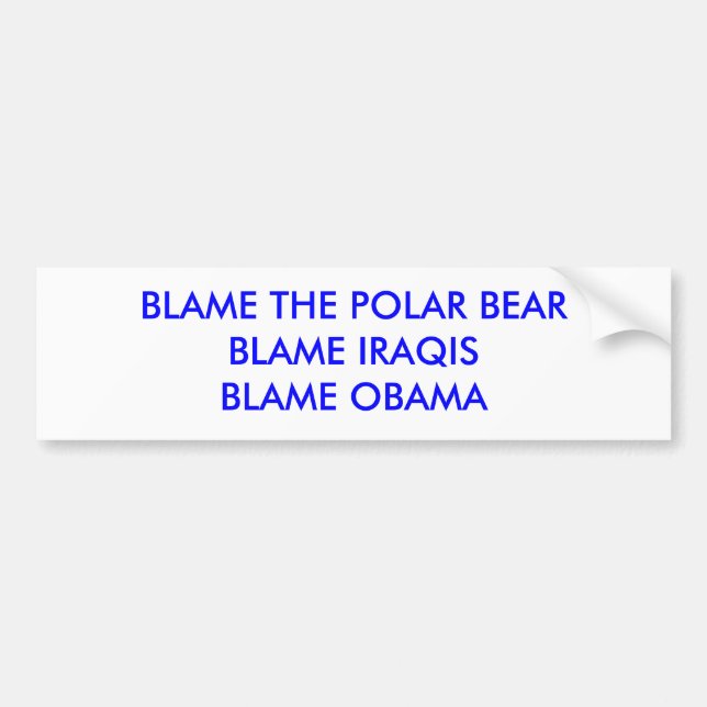 KLANDRA POLAR BEARBLAME IRAQISBLAME OBAMA BILDEKAL (Framsidan)