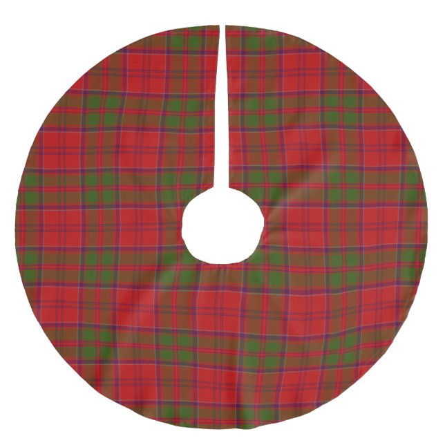 KlanDrummond Tartan Julgransmatta Borstad Polyester (Framsidan)