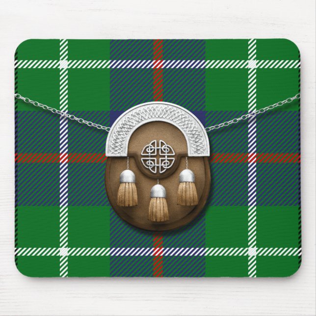 KlanDuncan Tartan och Sporran Musmatta (Framsidan)