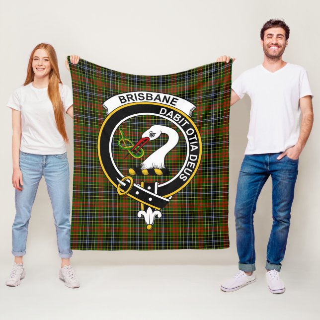 Klanen Brisbane Tartan Rutmönster Fleecefilt (På plats)