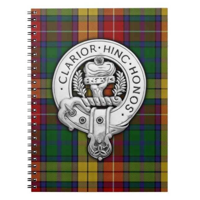 Klanen Buchanan Crest & Tartan Anteckningsbok (Framsidan)