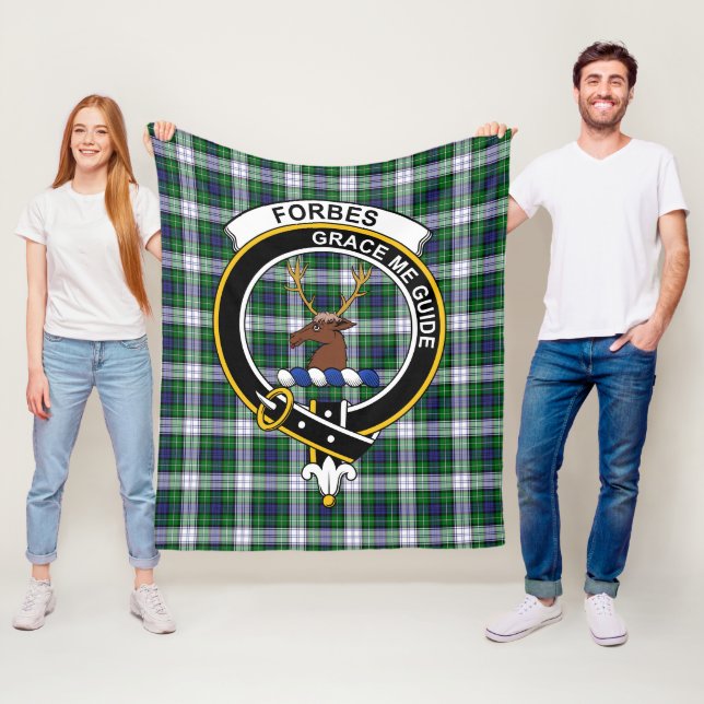 Klanen Forbes Dress Tartan Plaid Fleecefilt (På plats)