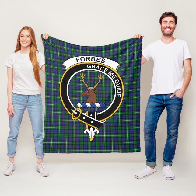 Klanen Forbes Tartan Plaid Fleecefilt (På plats)
