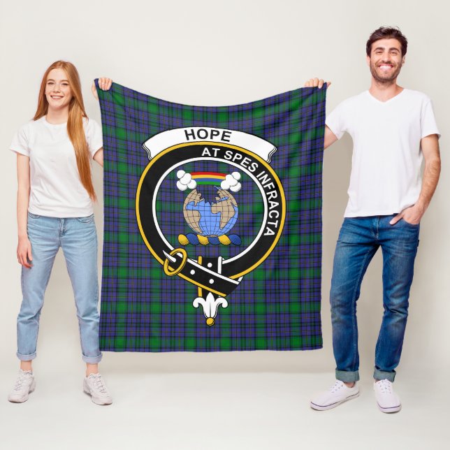 Klanen Hope Tartan Rutmönster Fleecefilt (På plats)