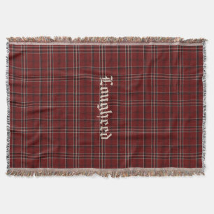 Klanen Lougheed Tartan Randigt Kustomt Kasttälte Filt