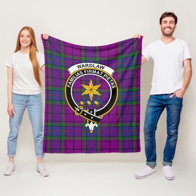 Klanen Wardlaws Tartanmönster Plaid Fleecefilt (På plats)