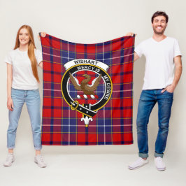 Klanen Wishart Dress Tartan Rutmönster Fleecefilt