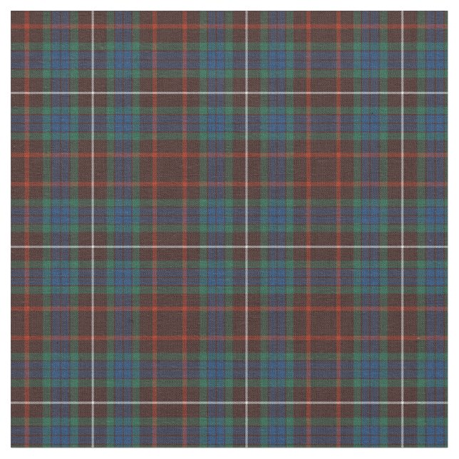 KlanFraser forntida Tartan Tyg (Närbild)