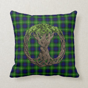 KlanGordon Tartan och Celtic livets träd Kudde