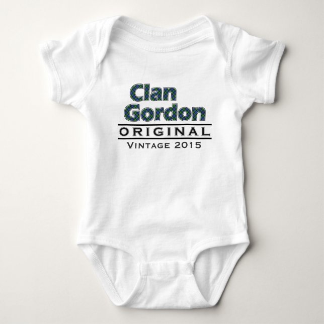 KlanGordon vintage skräddarsy din Birthyear Tee (Framsida)