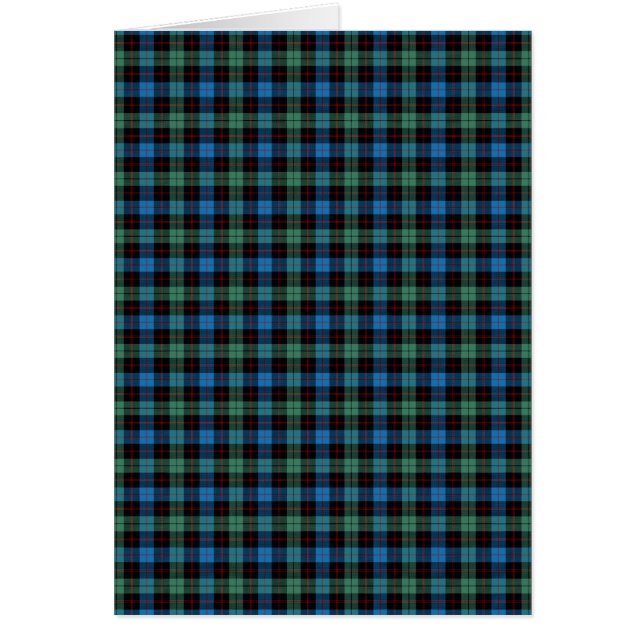 KlanGuthrie Tartan Hälsningskort (Framsidan)