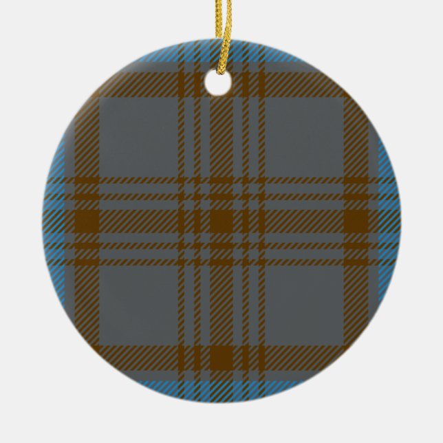 KlanHannah Tartan Julgransprydnad Keramik (Framsidan)