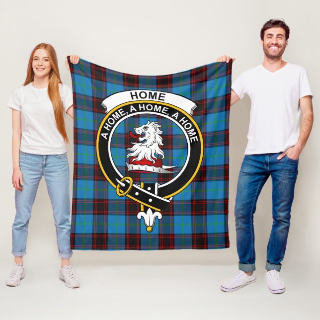 Klanhem Forntida Tartan Rutig Fleecefilt (På plats)