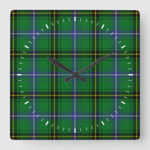 KlanHenderson Tartan Fyrkantig Klocka