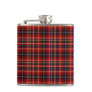 KlanInnes ljus röd Tartan Fickplunta