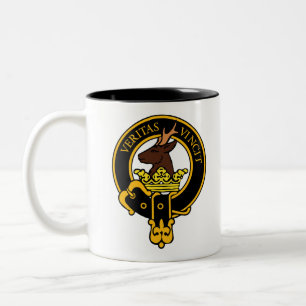 KlanKeith emblem - roebuck Två-Tonad Mugg