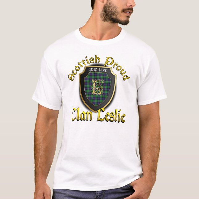 KlanLeslie skotska stolt skjortor T-shirt (Framsida)