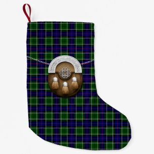 KlanLeslie Tartan Liten Julstrumpa