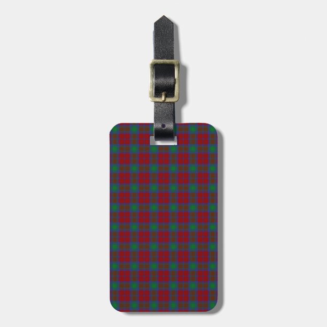 KlanLindsay Tartan Bagagebricka (Vertikal Framsida)