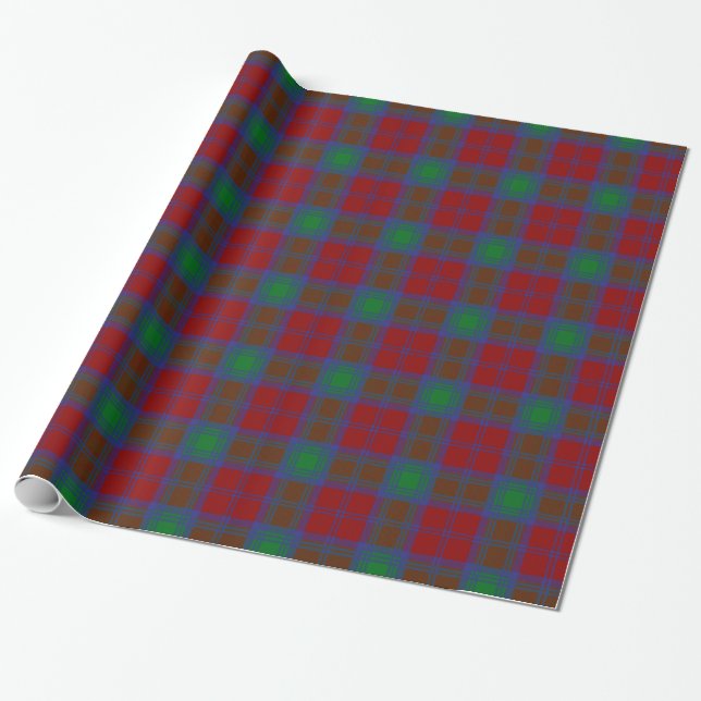 KlanLindsay Tartan Presentpapper (Utrullad)