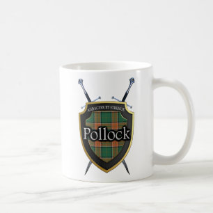 Klanlyrtorsktartanen skyddar och svärd kaffemugg