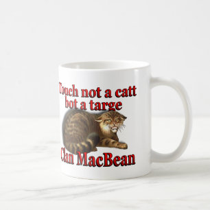 KlanMacBean handlag inte en Catt Bot en Targe Kaffemugg