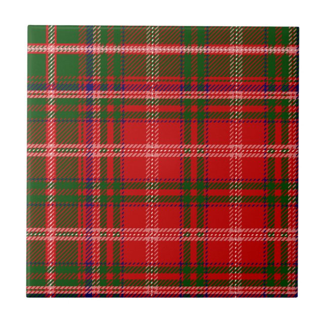 KlanMacDougall Tartan Kakelplatta (Framsidan)