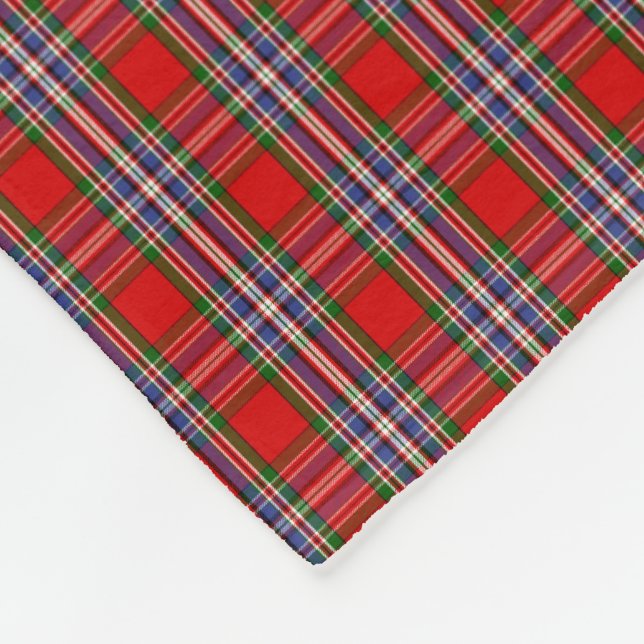 KlanMacFarlane Tartan Fleecefilt (Hörn)