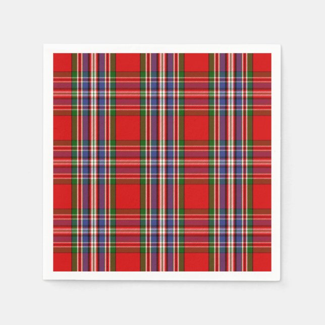 KlanMacFarlane Tartan Pappersservett (Framsidan)