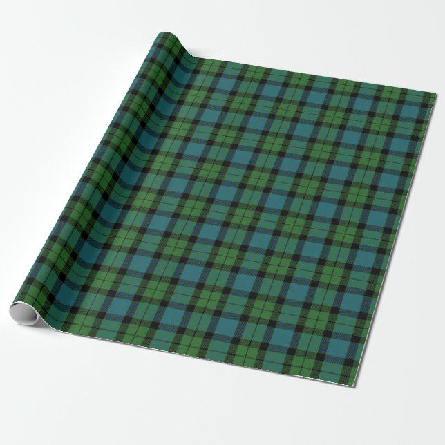 KlanMacKay forntida skotsk Tartan Presentpapper (Utrullad)