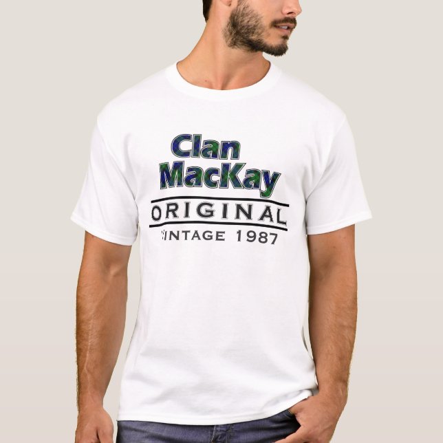 KlanMacKay vintage skräddarsy din Birthyear Tee (Framsida)
