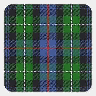 KlanMacKenzie Tartan Fyrkantigt Klistermärke
