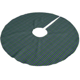 KlanMacKenzie Tartan Julgransmatta Borstad Polyester