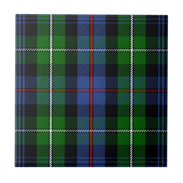 KlanMacKenzie Tartan Kakelplatta (Framsidan)