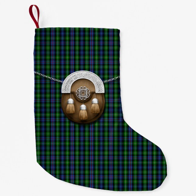 KlanMacKenzie Tartan Liten Julstrumpa (Framsidan)