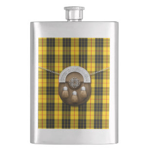 KlanMacLeod Tartan och Sporran Fickplunta