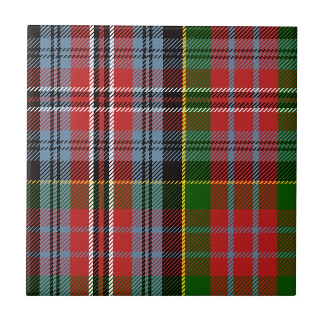 KlanMacPherson Tartan Kakelplatta (Framsidan)