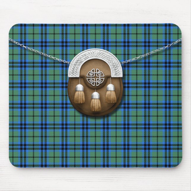 KlanMarshall Tartan och Sporran Musmatta (Framsidan)