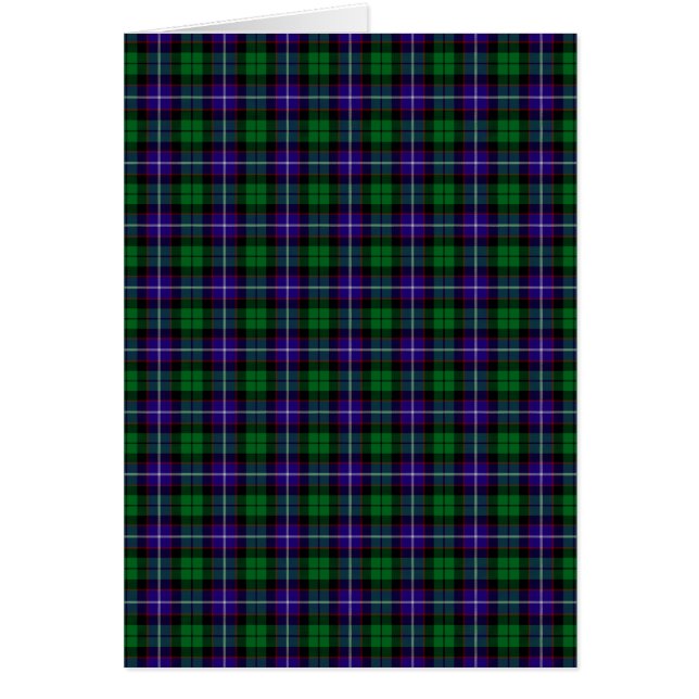 KlanMitchell Tartan Hälsningskort (Framsidan)