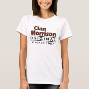 KlanMorrison vintage skräddarsy din Birthyear T-shirt