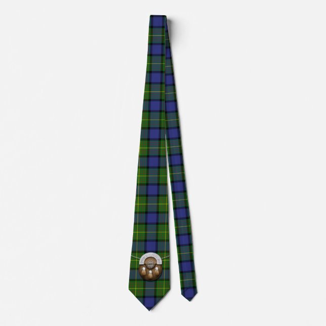 KlanMuir Tartan och Sporran Slips (Framsida)