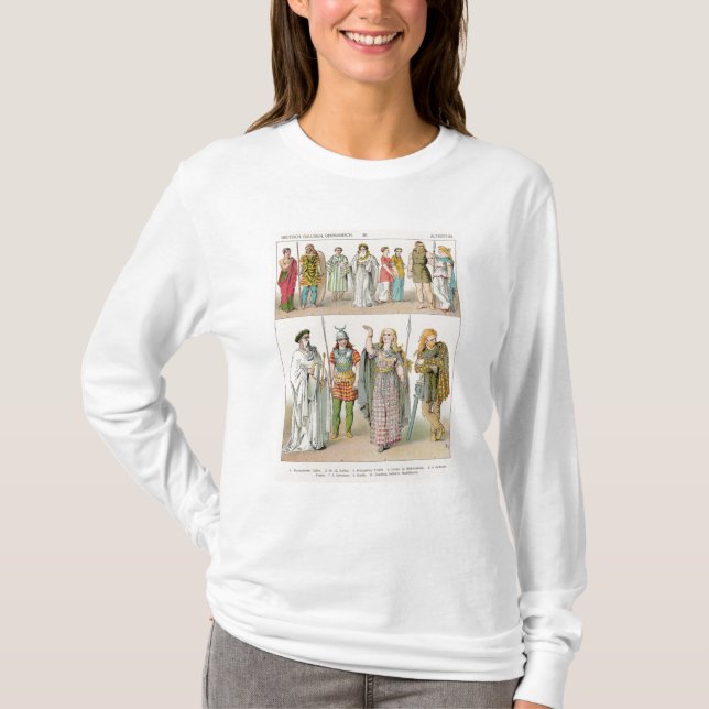 Klänning av britterna, Gaulsen och germansna T-shirt (Framsida)