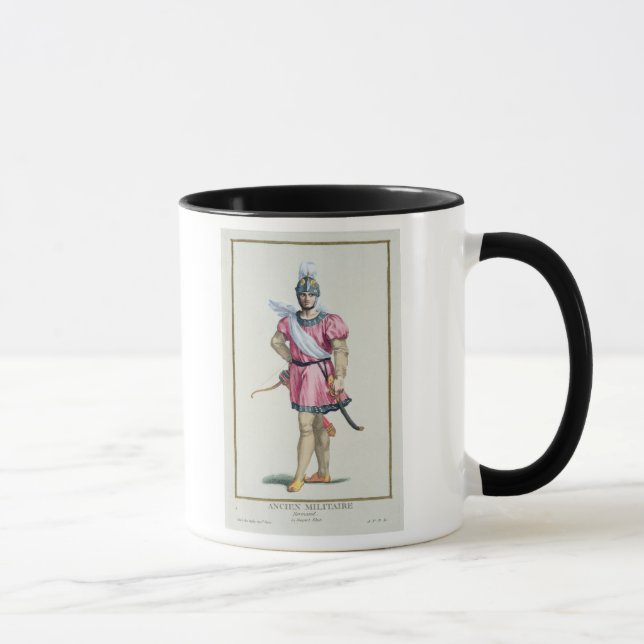 Klänning av en normandisk soldat från 'Receuil des Mugg (Höger)