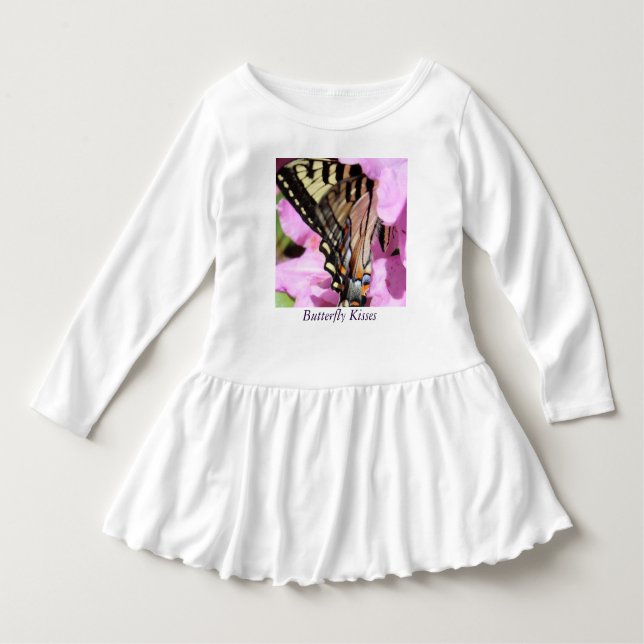 Klänning för fjärilskysssmåbarn tee (Framsida)