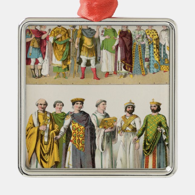 Klänning på Byzantinedomstolen Julgransprydnad Metall (Framsidan)