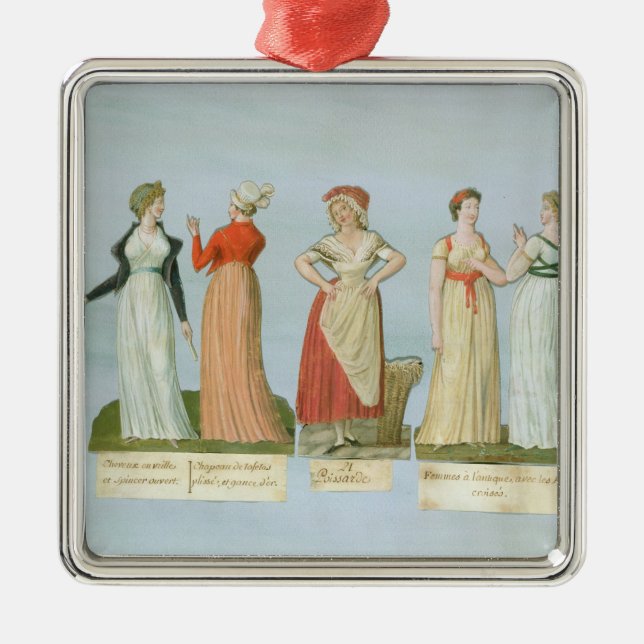 Klänningar och dräkter i mode julgransprydnad metall (Framsidan)