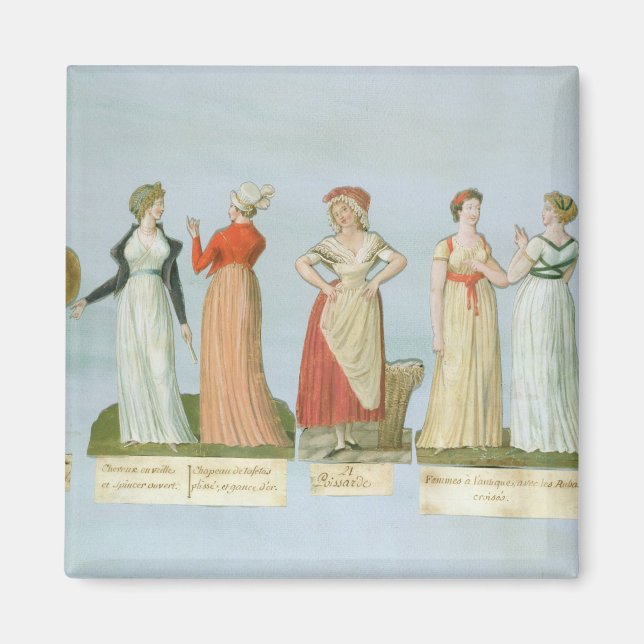 Klänningar och kostymer i trä magnet (Framsidan)