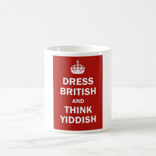 Klänningbritt och tänkaYiddish Kaffemugg