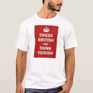 Klänningbritt och tänkaYiddish T-shirt